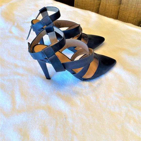 Navy Blue Heels - Picture 2 of 3